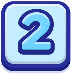 Number 2 step icon.