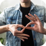 man-signing-close-up